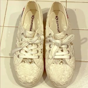 Superga platform lace sneakers